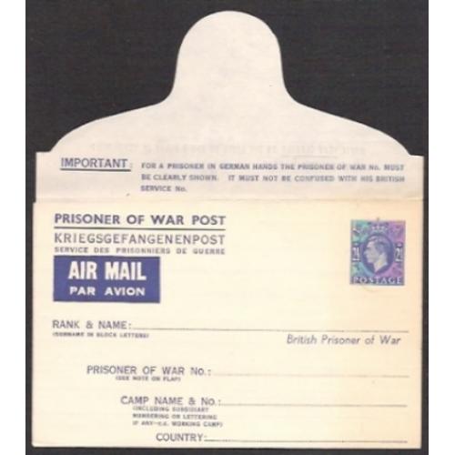 Prisoner of War Airmail. 2½d blue. APF3