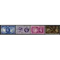1949 Universal Postal Union. Set of 4 values Fine Used. SG 499-502