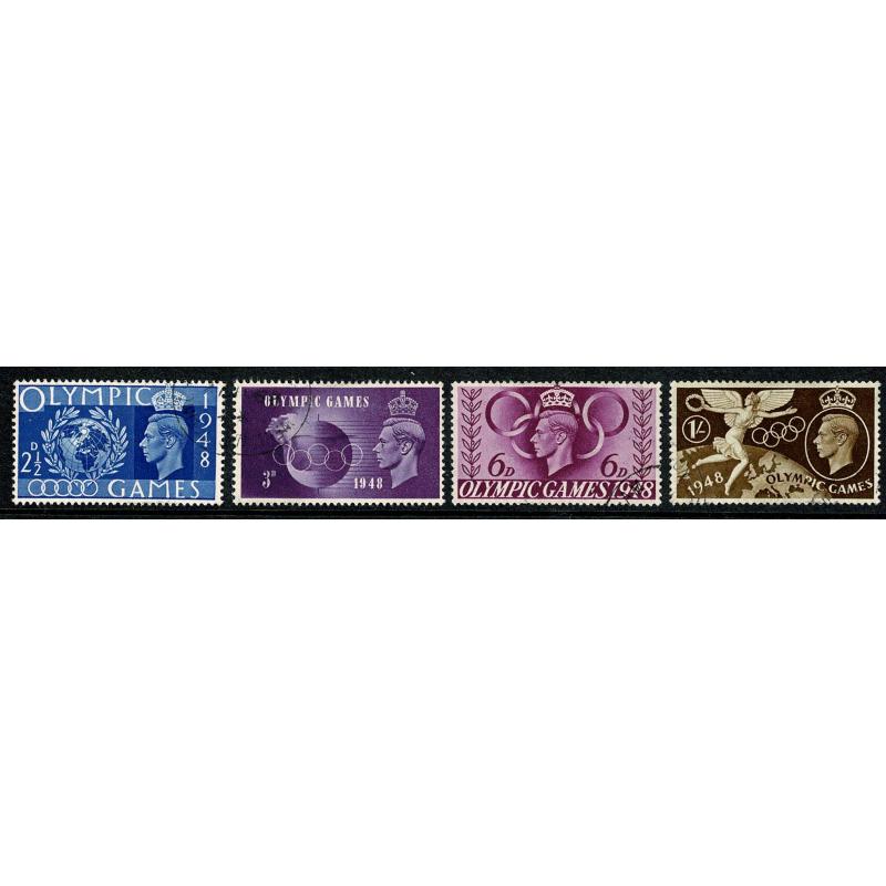 1948 Olympic Games. Set of 4 values Fine Used. SG 495-98