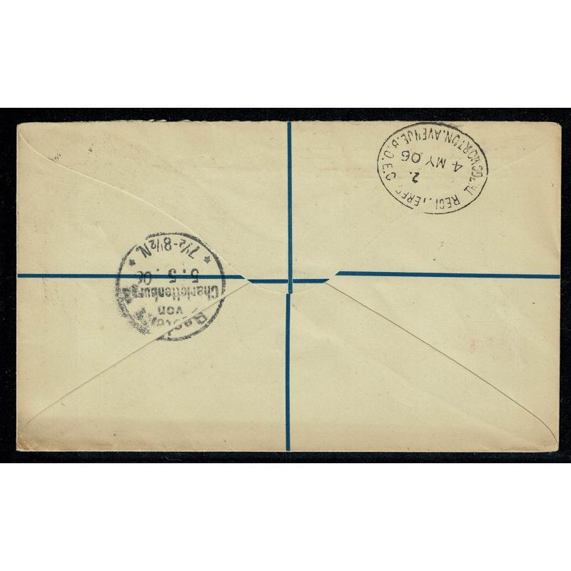 4d & ½d compound stamping on Crown Reef Gold Mining Co. Registered cover. H&B ESC681