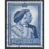 1948 Royal Silver Wedding £1. Very fine used.
