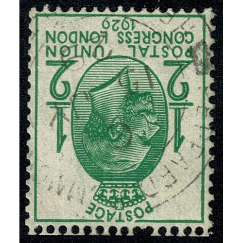 1929 ½d green. WATERMARK INVERTED. SG 434Wi. Fine used.